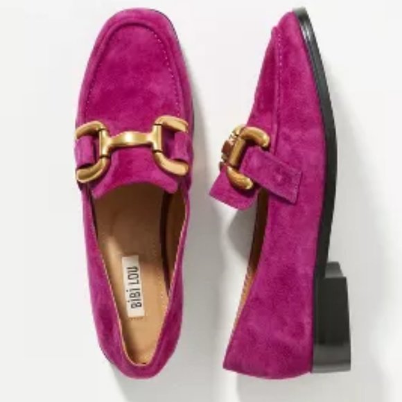 Bibi Lou Shoes - Bibi Lou Suede Zagreb Loafers NIB 38 Violet Purple 7.5-8 NEW